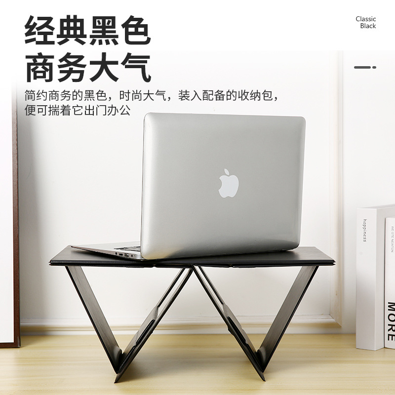 Vehicle-mounted foldable table, invisible stand, small bed desk, multi-functional portable laptop, tablet stand details Picture