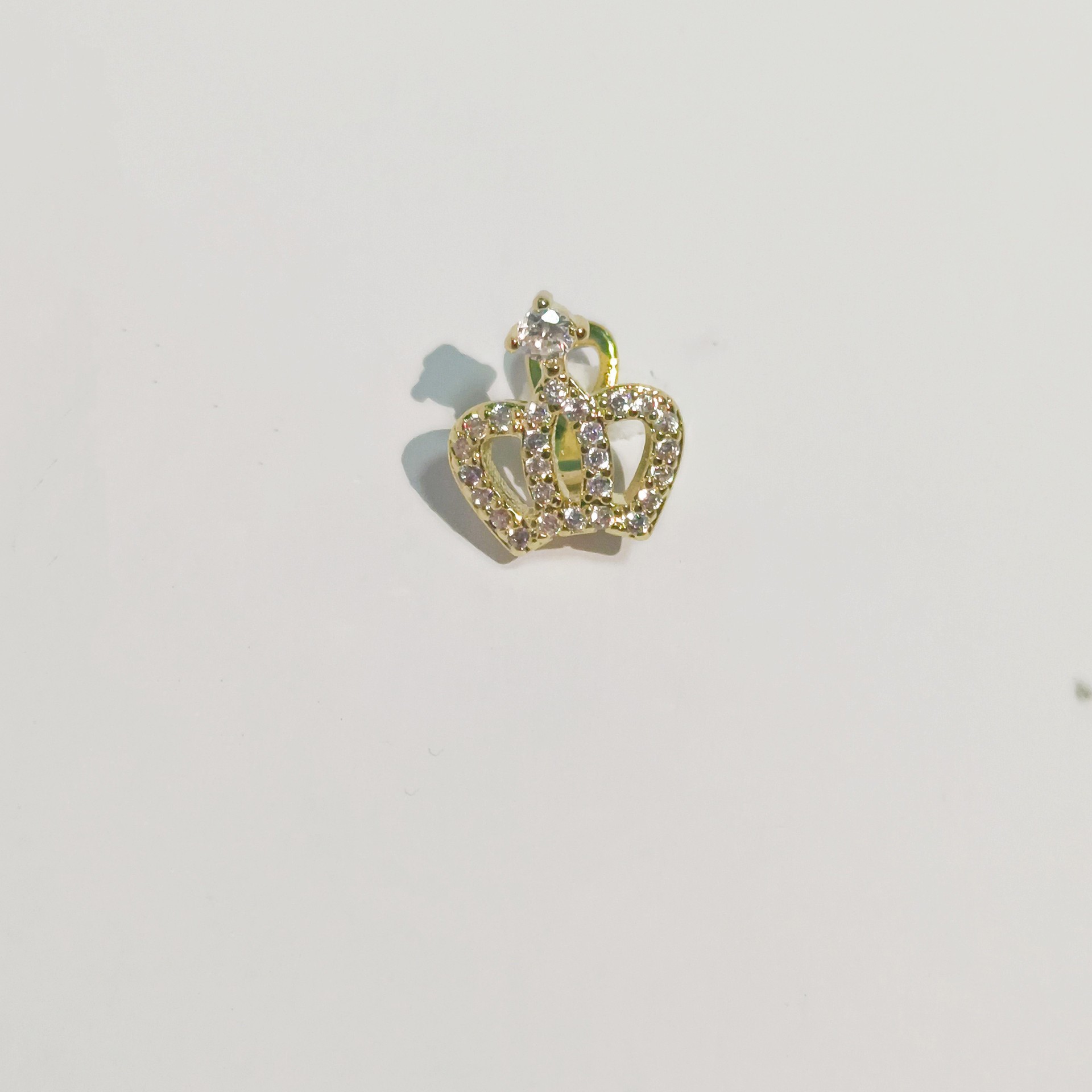 Cross-border new product creative crown copper-inlaid zircon braces single teeth hip-hop fashion personality hip-hop teeth nightclub bar Specification drawing
