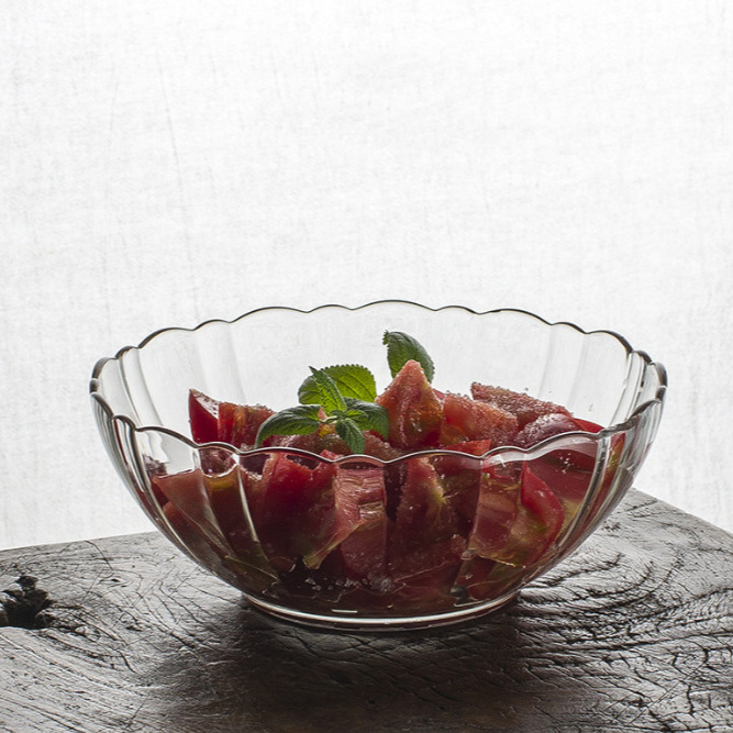 Lemeiya tempered transparent glass salad bowls, soup bowls, rice bowls, household fruit plates, condiment bowls details Picture