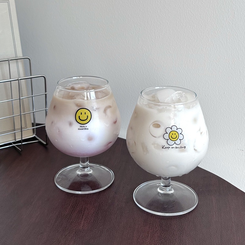 Customized glass cups, goblets, red wine glasses, Ins-style juice glasses, wine glasses, and party atmosphere glasses details Picture