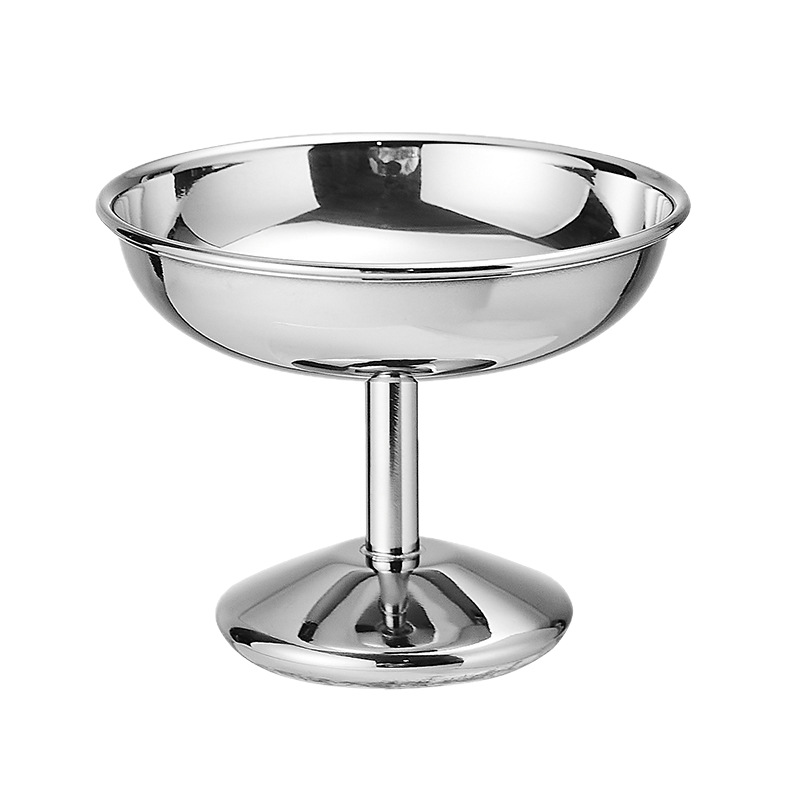 Wholesale 304 stainless steel popular ice cream cups, tall ice cream cups, light luxury Ins-style dessert cups, pudding cups Item Picture