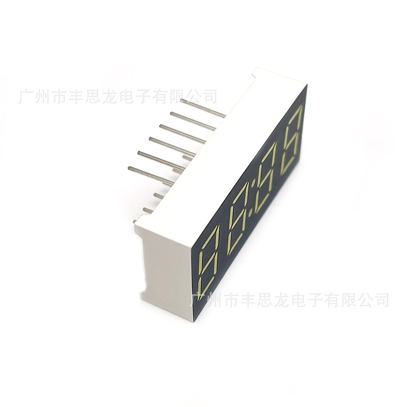Direct sales of 0.36-inch four-digit digital tubes with clock, 3462 white and red high-brightness LED digital tubes Specification drawing