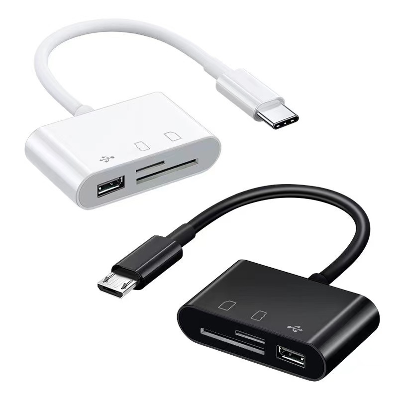 Three-in-one multi-functional OTG card reader, type-c adapter, USB cross-border memory card, camera TF high-speed Application Scenario
