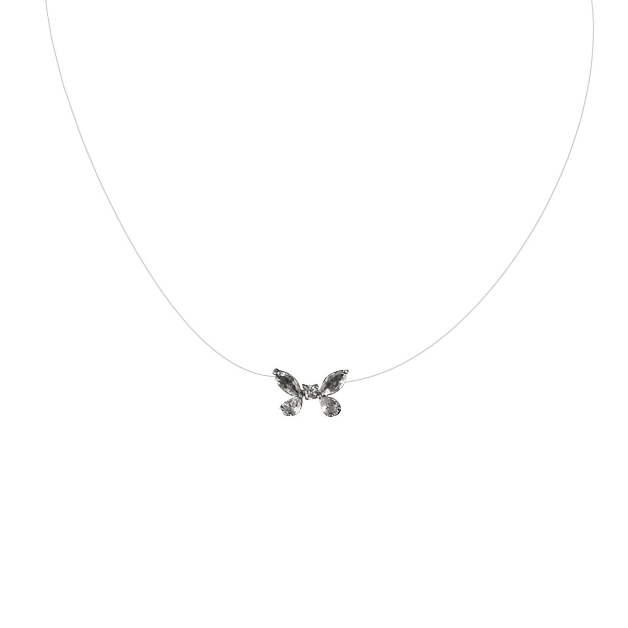 Two-piece set ~ Super Flash Zircon necklace, light luxury and niche necklace, women's collarbone chain, popular summer 2023 new style for women Item Picture