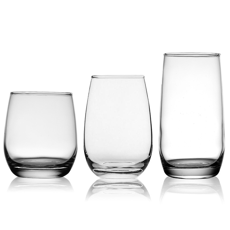 Green apple heat-resistant glass water glass, whisky glass, transparent juice glass, beer glass, Anji series egg-shaped water glass Item Picture