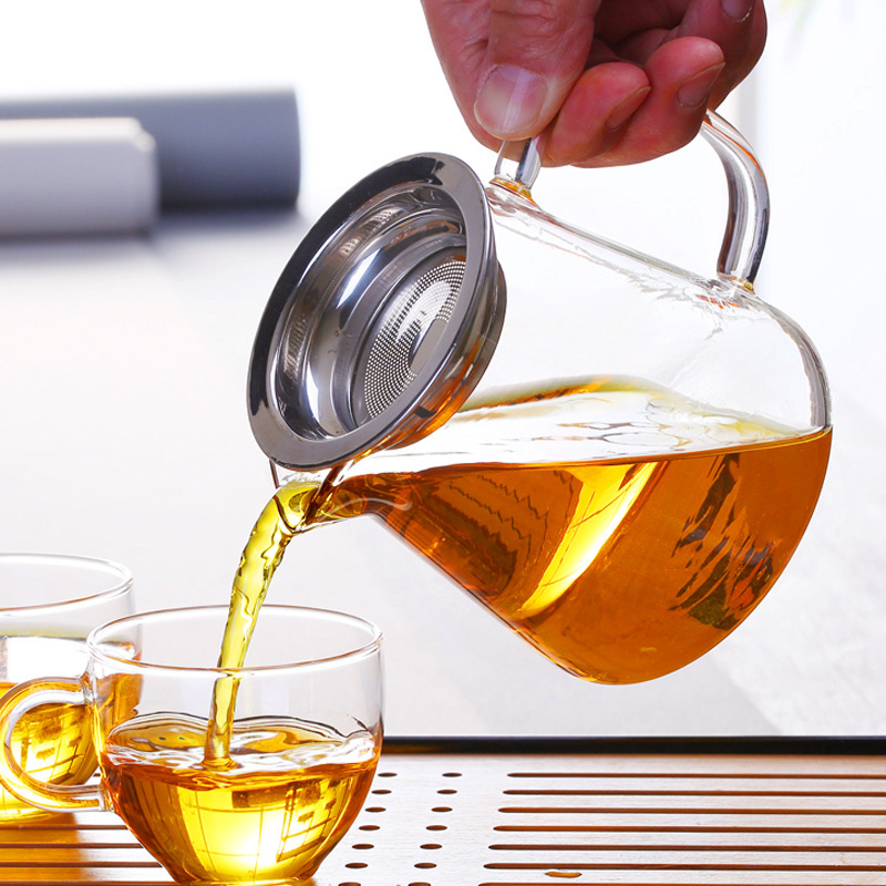 Wholesale of fair cup manufacturers, transparent and heat-resistant tea dispensers with tea strainers, custom-made large-capacity glass fair cup sets Application Scenario