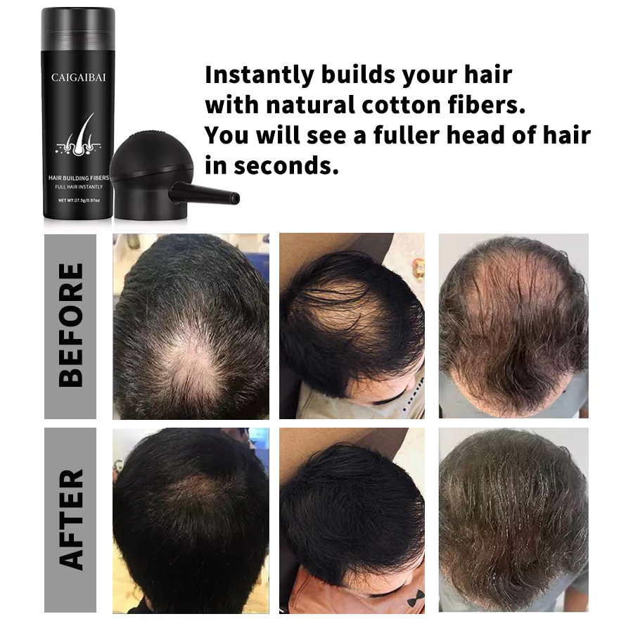Cross-border NDC hair fiber beauty powder is a hair thickening, hair modification and emergency hair replacement tool for sparse hair Application Scenario