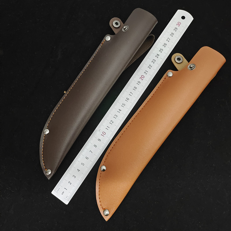 Universal knife protection covers, peeling knife covers, splitting knife covers, boning knife covers, knife sheaths, PU imitation leather outdoor portable knife cases full figure