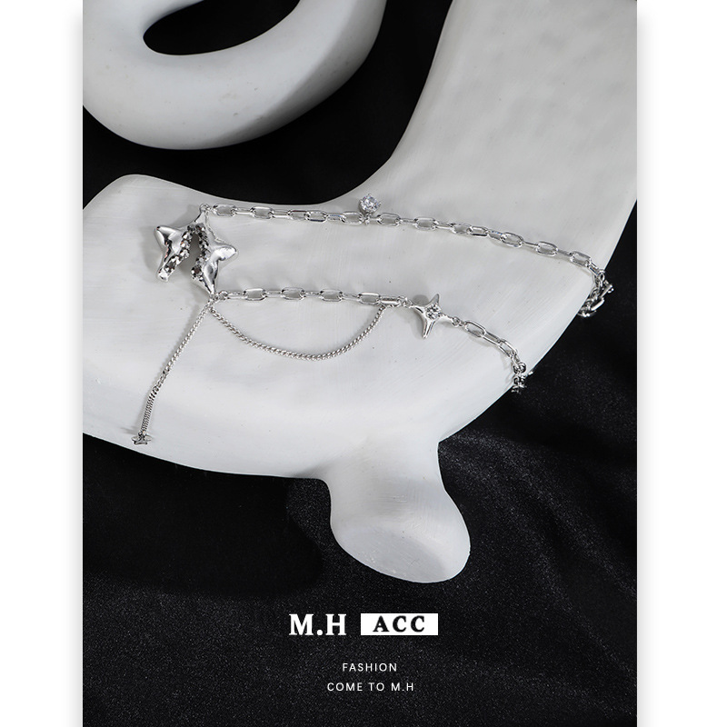 Original Star Connection necklace for women, light luxury, niche design, high-end sense, trendy, sweet, cool and individual collarbone chain wholesale Application Scenario