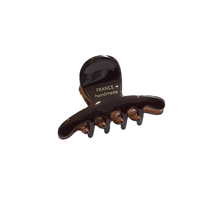 Acetic acid small hairpin, half-tied hair, shark hairpin, back of children's head, hair clip, small hair volume, hairpin, high-end headwear Item Picture