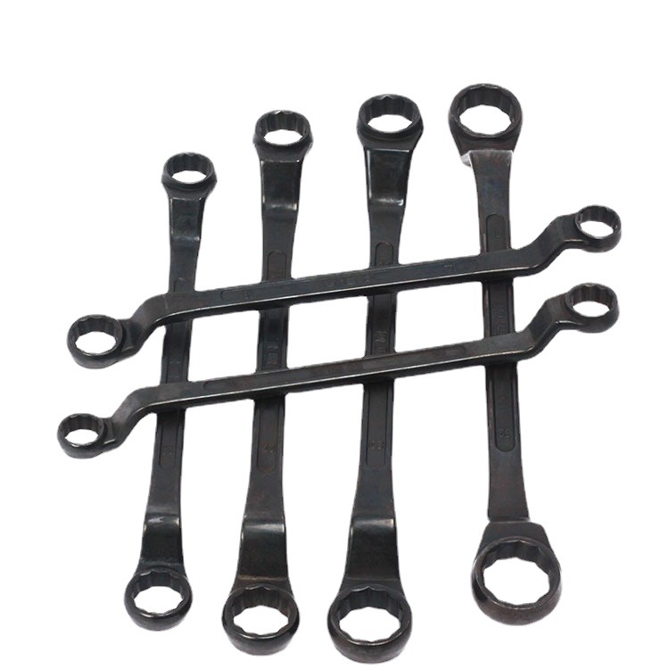 Genuine Qinghai Lake box wrench, thickened eyeglass wrench, Qinghai Lake tool blackened double-head socket box wrench Item Picture