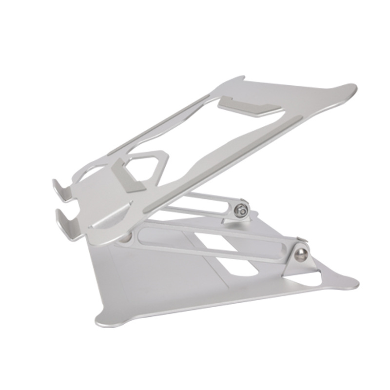 Cross-border new aluminum alloy computer stand factory wholesale in stock, height-adjustable desktop folding laptop stand full figure