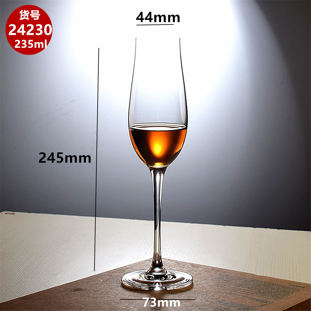 Crystal glass red wine glasses, tulip tall glasses, wine sets, home wine glass sets, wine glasses, European large-bellied glasses details Picture