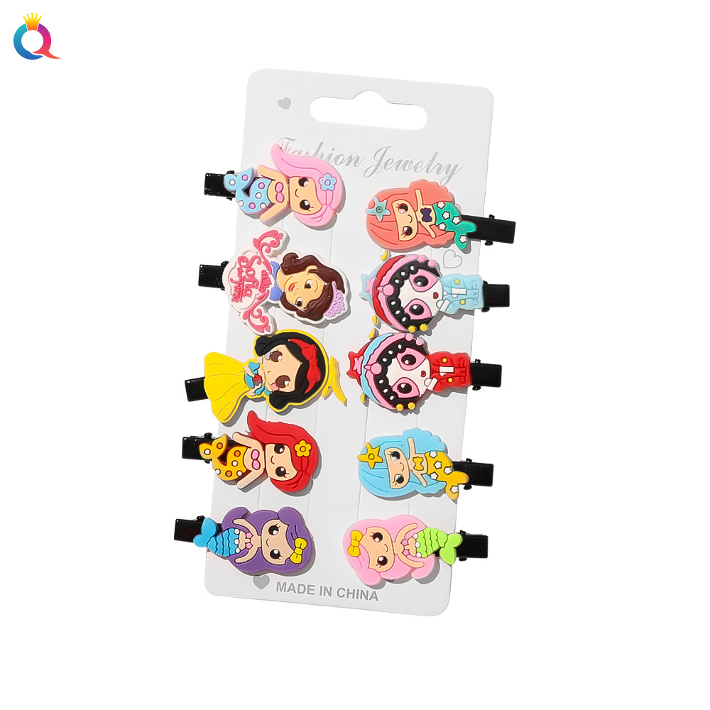 Qiyue Children's Hair Clip Set y2k Dopamine Hair Clip Unicorn Hair Accessory Duckbill Clip Hair Accessory Item Picture