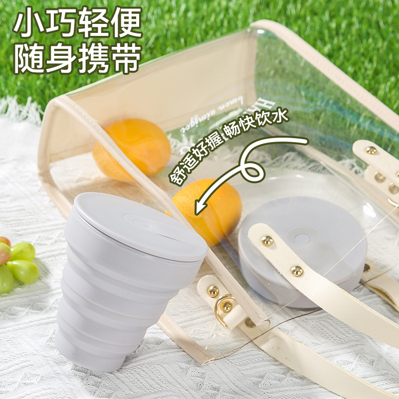Amazon's best-selling original manufacturer silicone coffee cups, coffee cups, beverage cups, outdoor travel anti-drop water cups Application Scenario