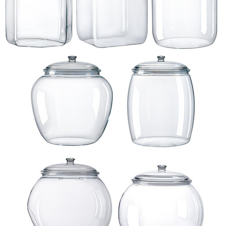 PC rice bucket, insect-proof and moisture-proof sealed, 20-jin tea storage tank, slanted spherical food-grade transparent medicine bottle Application Scenario