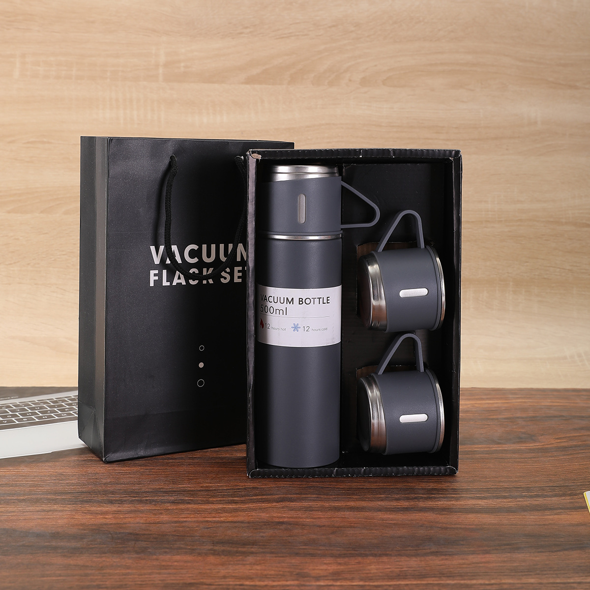 304 stainless steel insulated cup, double-layer vacuum office stewed tea cup, one three-lid business gift cup Application Scenario