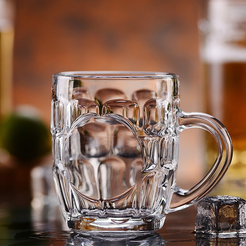 Wholesale of green apple creative pineapple handle cups, beer mugs, juice cups, milk tea cups, water cups and glass cups with logo printing Application Scenario