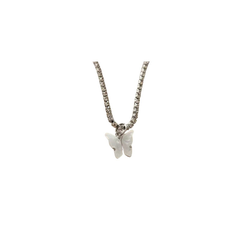Butterfly necklace for women, high-end and elegant, retro sweater chain, new, niche and versatile design, sweet and cool accessory trend Item Picture