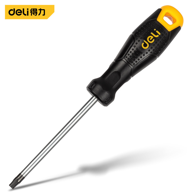 Deli Tools' patterned screwdriver, screw screwdriver, special-shaped screwdriver, magnetic center hole patterned screwdriver single piece undefined
