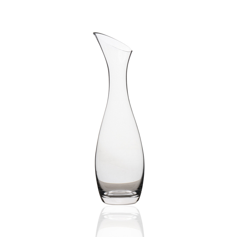 Factory direct sales crystal glass wine decanter, slanted decanter, grape-free wine divider, creative wine pot Item Picture