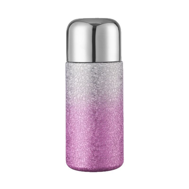Titanium-coated insulated cup, tea-water separation stewed tea cup, titanium cup, double-layer portable mini pocket cup, straw cup Item Picture
