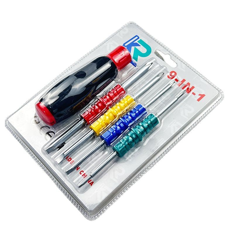 9-in-one multi-functional screwdriver set CR-V with hard cross screwdriver 3mm5mm screwdriver 9PC wholesale Item Picture