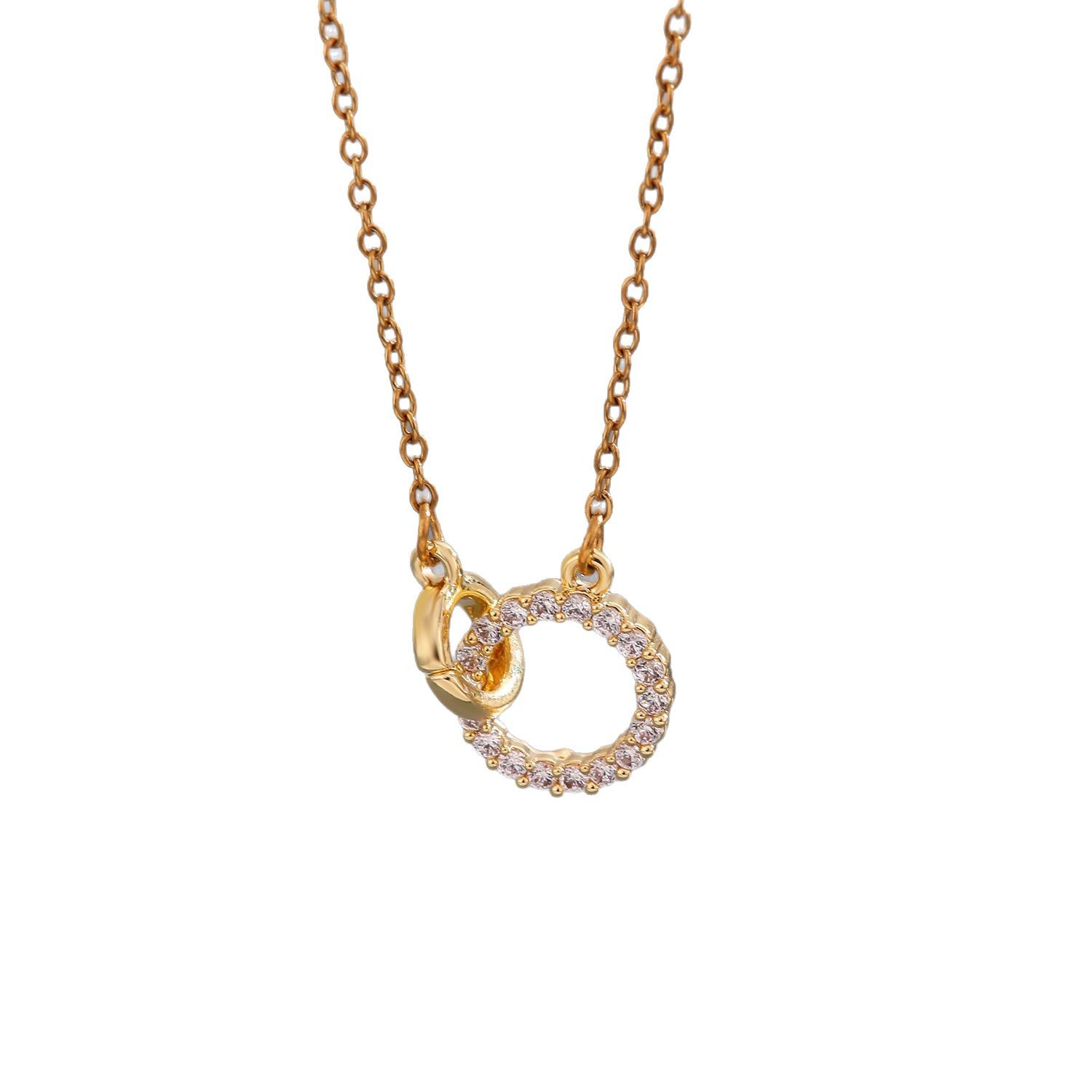 Wholesale of cross-border trade necklaces for women that do not fade and exude elegance, titanium steel necklaces for women, versatile accessories for women, and a sense of high-end collarbone chains Item Picture