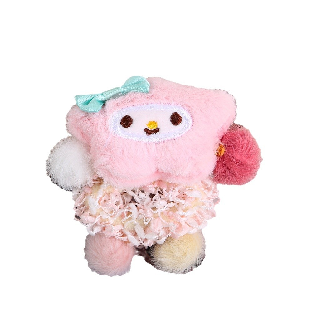 Children's Kuromi Hair Tie 2024 New Style Plush Star Cute hair band Little girl Tied in a ponytail Bun hair accessory Item Picture