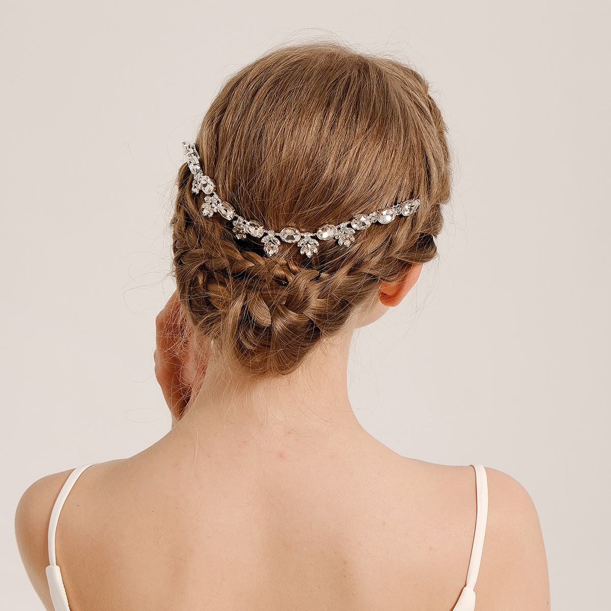 European and American handcrafted bride headwear, rhinestone hair combs, exquisite updo styling accessories, ancient-style wedding comb hair accessories full figure