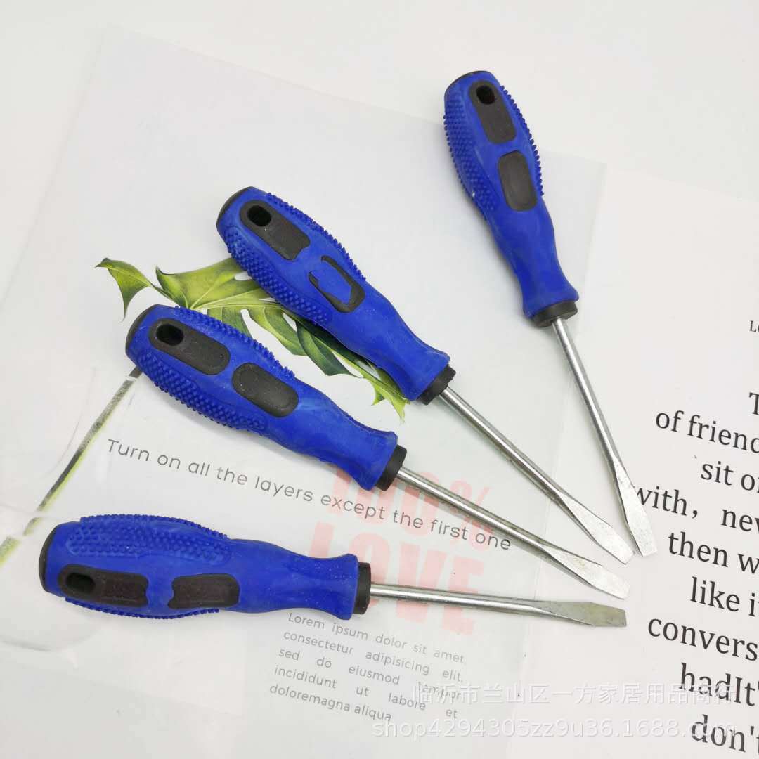 4-inch massage handle flat-head screwdriver, flat-head screwdriver, one-yuan hardware tools wholesale Application Scenario