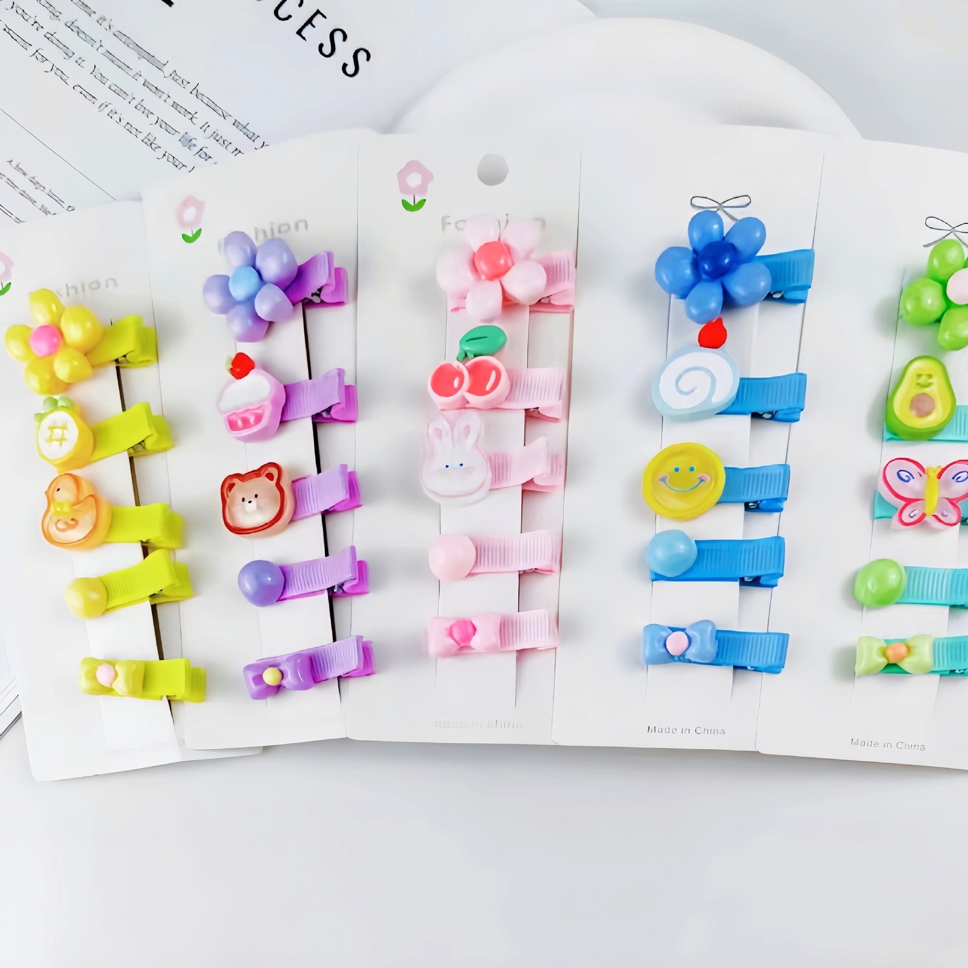 Baby hairpins for girls, hairpins for kindergarten children, small hairpins for infants and toddlers, headwear for little girls full figure