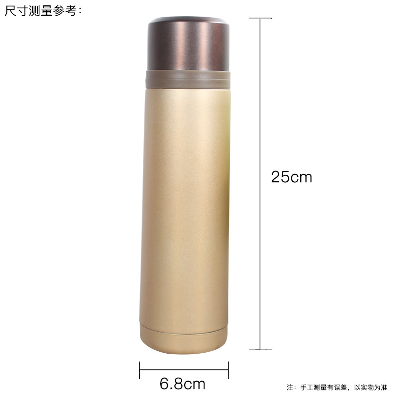 Portable three-in-one stainless steel business insulated cup, large-capacity outdoor water cup, solid-color straight cup, direct supply of cups Item Picture