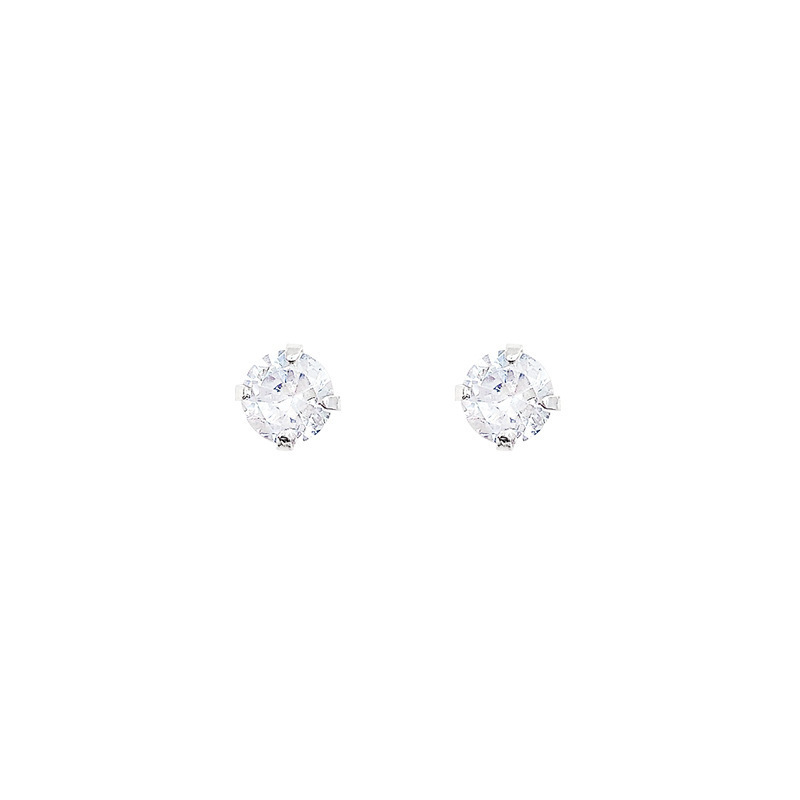 No need to remove the ear stud when sleeping. Super Flash Zircon 925 silver needle, exquisite and small ear bone stud, simple and elegant, trendy for women Item Picture