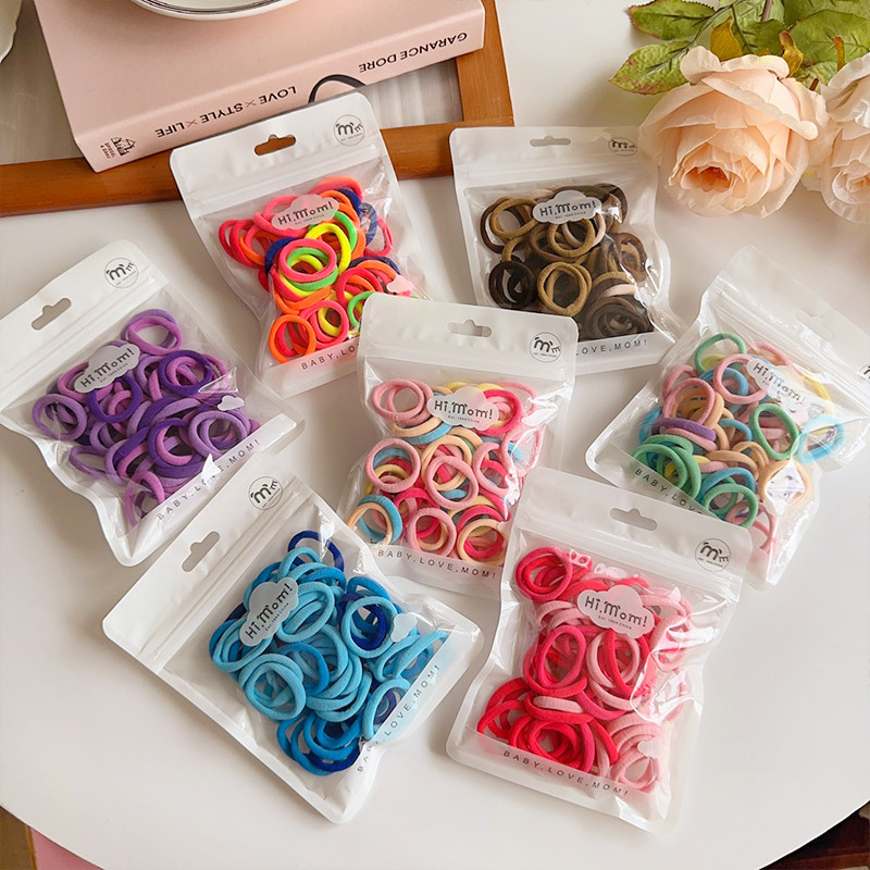 Korean children's hair bands, simple and highly elastic towel bands, hair ties that won't hurt babies' hair, hair ties, hair bands and hair accessories full figure