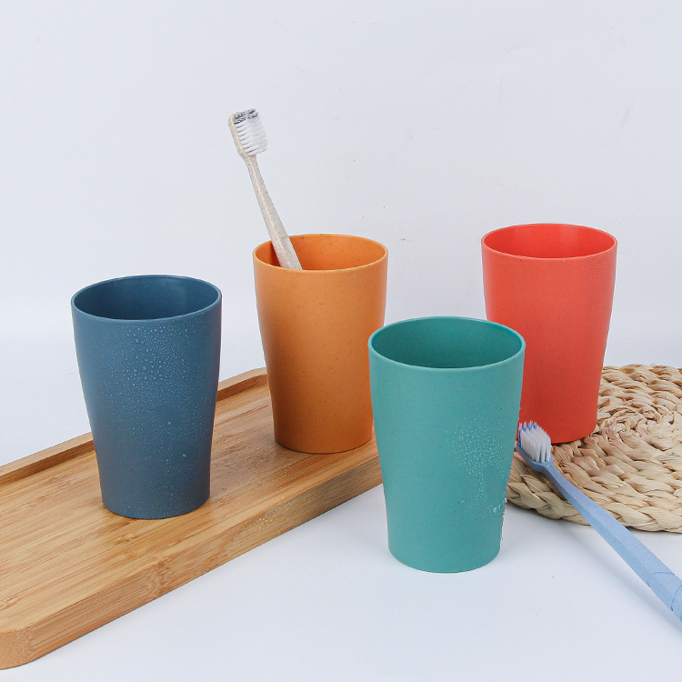 Plastic Nordic-style cups, household washbasin cups, wheat bellflower brushing cups, student mouthwash cups, drinking cups Specification drawing