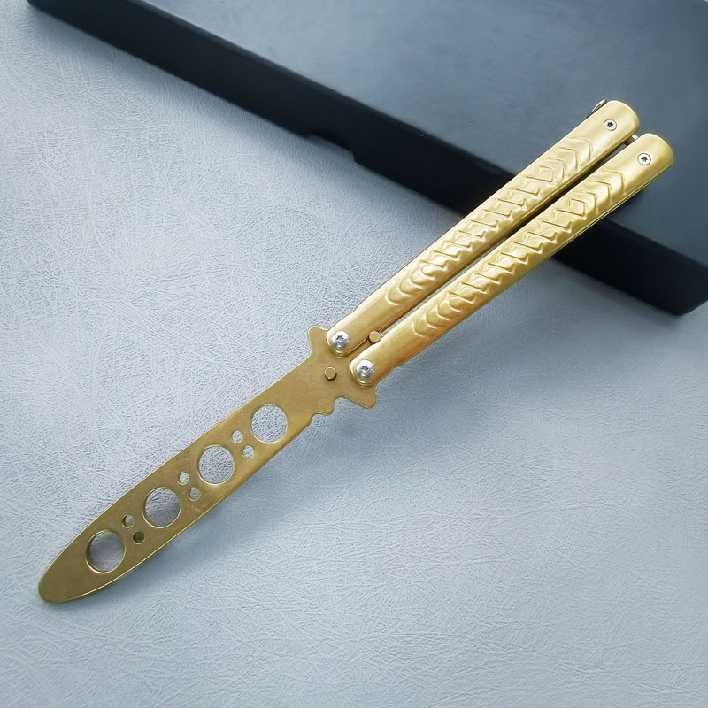 Beginner Butterfly Blade CSGO unedged fancy practice Folding Blade game Toy Blade Cool Performance Butterfly Blade undefined