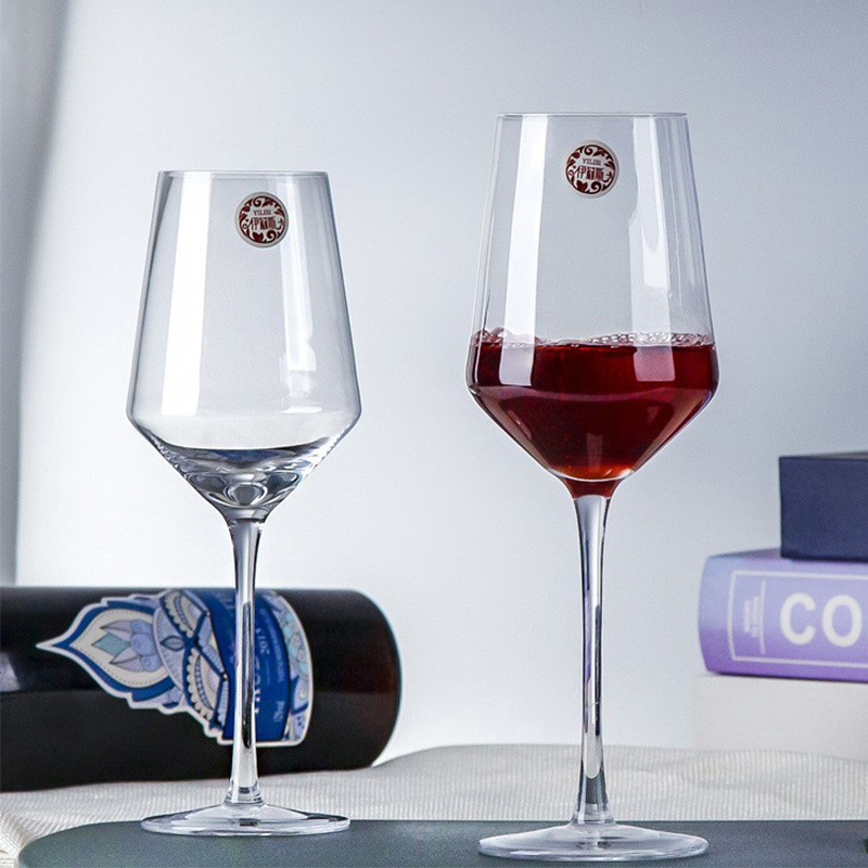 Wholesale of Elise European-style crystal wine glasses, household and commercial simple wine glasses, and creative tall glasses full figure