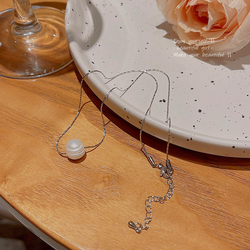 Wholesale of new Korean simple and irregular pearl necklaces that are trendy, light luxury, and popular on Instagram Specification drawing