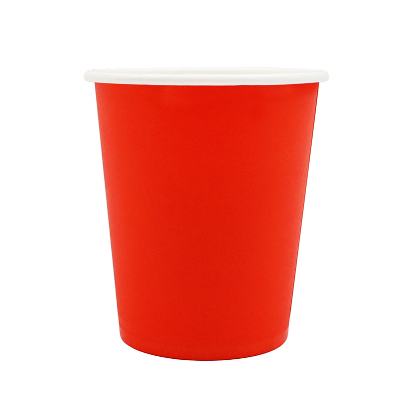 Wholesale of disposable colored paper cups in stock, thickened cups for hot drinks and coffee, can be printed with logos on tea water paper Application Scenario