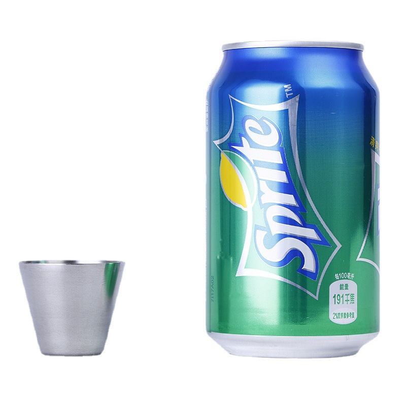 Wholesale of cross-border direct supply stainless steel liquor cups, portable cups, stainless steel wine glasses and mini beer glasses Item Picture