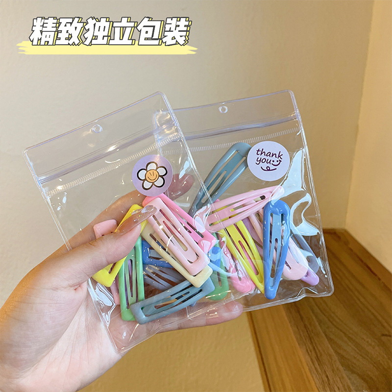 New children's oil-dripping metal bb clips, girls' hair clips, baby star style hair clips, bangs, broken hair clips, hair accessories and headwear Application Scenario