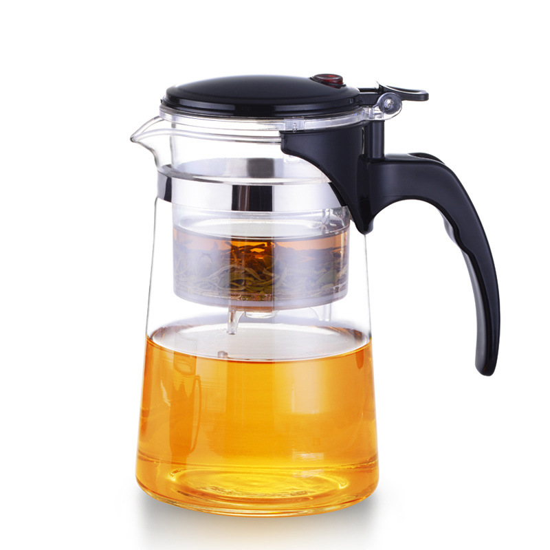 Wholesale Piaoyi teapots, thickened high-temperature resistant glass teapots, household tea sets, large-capacity tea-water separation teapots Item Picture