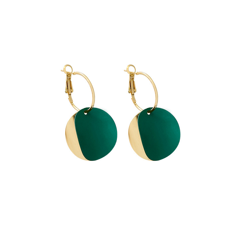 European and American style exaggerated circle earrings for women, 2025 new trendy and fashionable wavy circular earrings, high-end earrings Item Picture