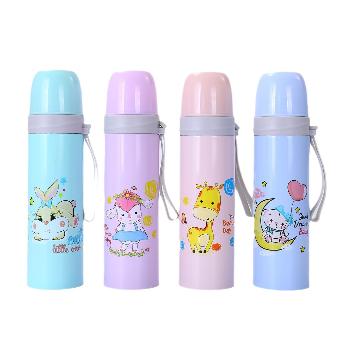304 stainless steel double-layer vacuum insulated cup, children's outdoor anti-drop water cup, bullet-shaped business gift cup Item Picture