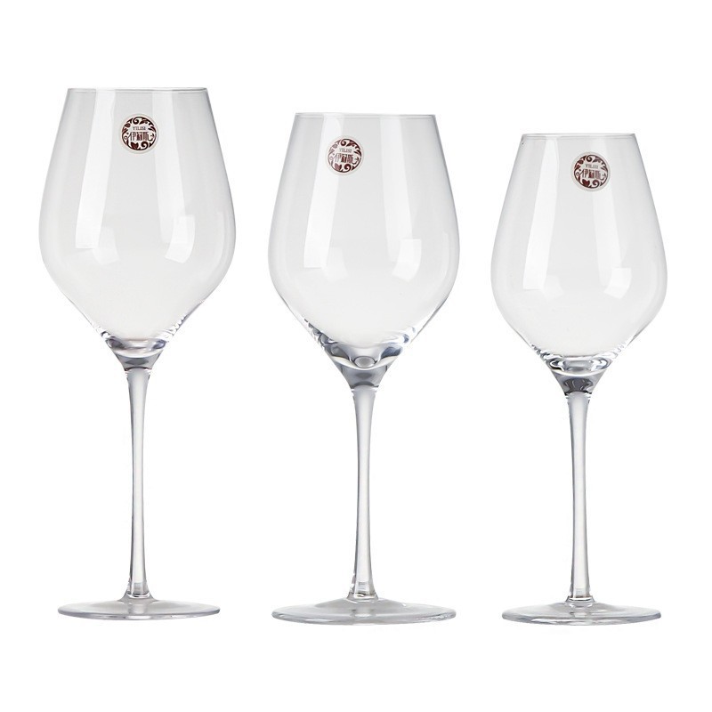 Wholesale of Elise European-style crystal wine glasses, household and commercial simple wine glasses, and creative tall glasses Item Picture