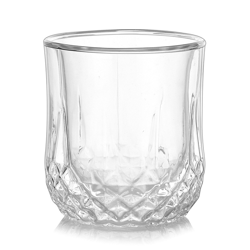 New cross-border glass cups, double-layered whisky wine glasses, bar red wine glasses, business gifts. The LOGO of the glass can be added Item Picture