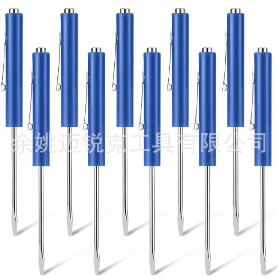 Cross-border e-commerce two-in-one promotional screwdriver, pen-type, pen buckle, pen-shaped screwdriver can replace double-head screwdriver details Picture