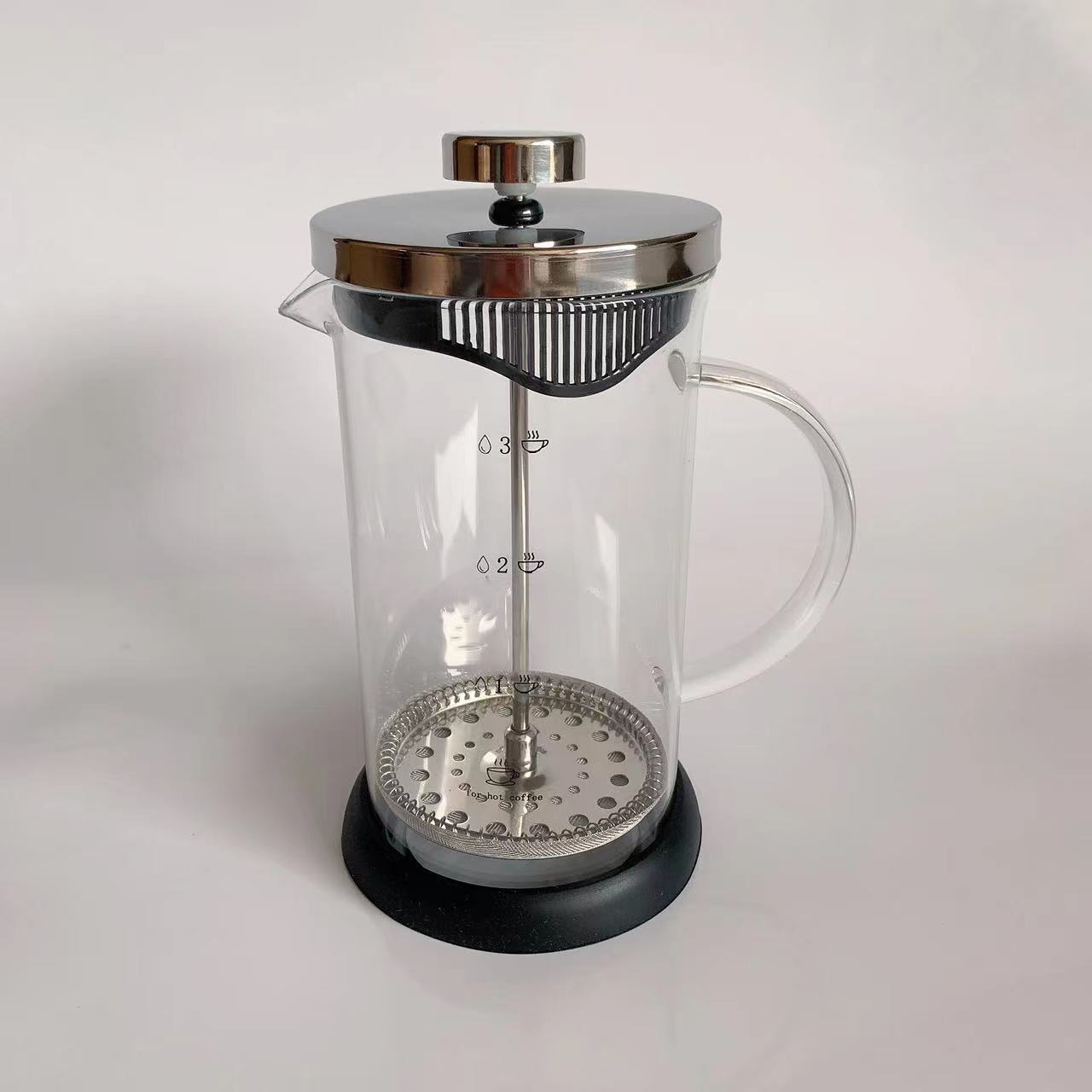 Tea maker, milk frother, cold brew pot, high borosilicate glass handle, French press pot, coffee filter, hand brew pot full figure