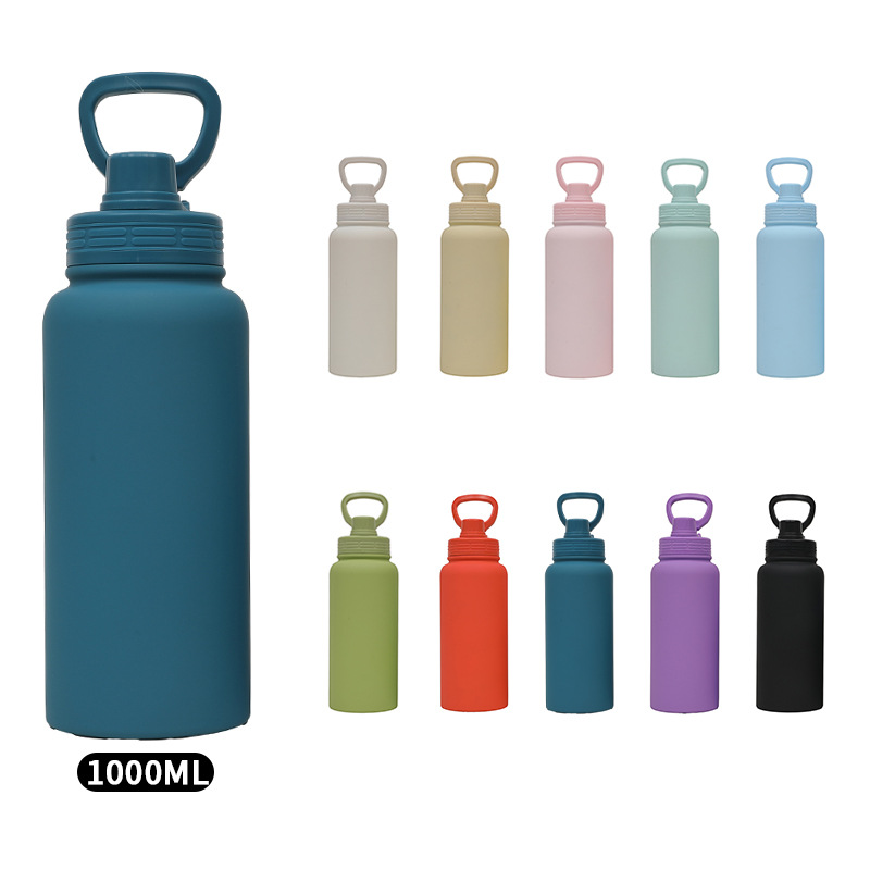 New cross-border Amazon space flask, 304 stainless steel double-layer vacuum portable insulated cup, sports water bottle full figure